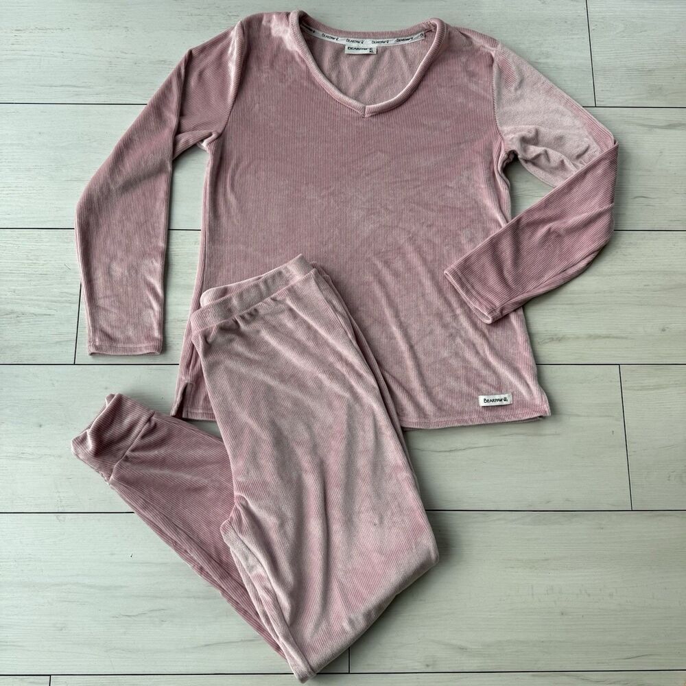 Bearpaw Long Sleeve Soft Lounge Set Women’s XL Pink Casual Cozy Pajamas